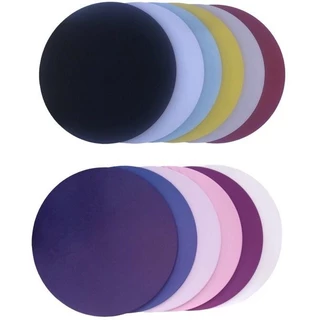 Kit com 12 capas de sousplat helanca liso - 35cm - Várias Cores - Decoração de Mesa.