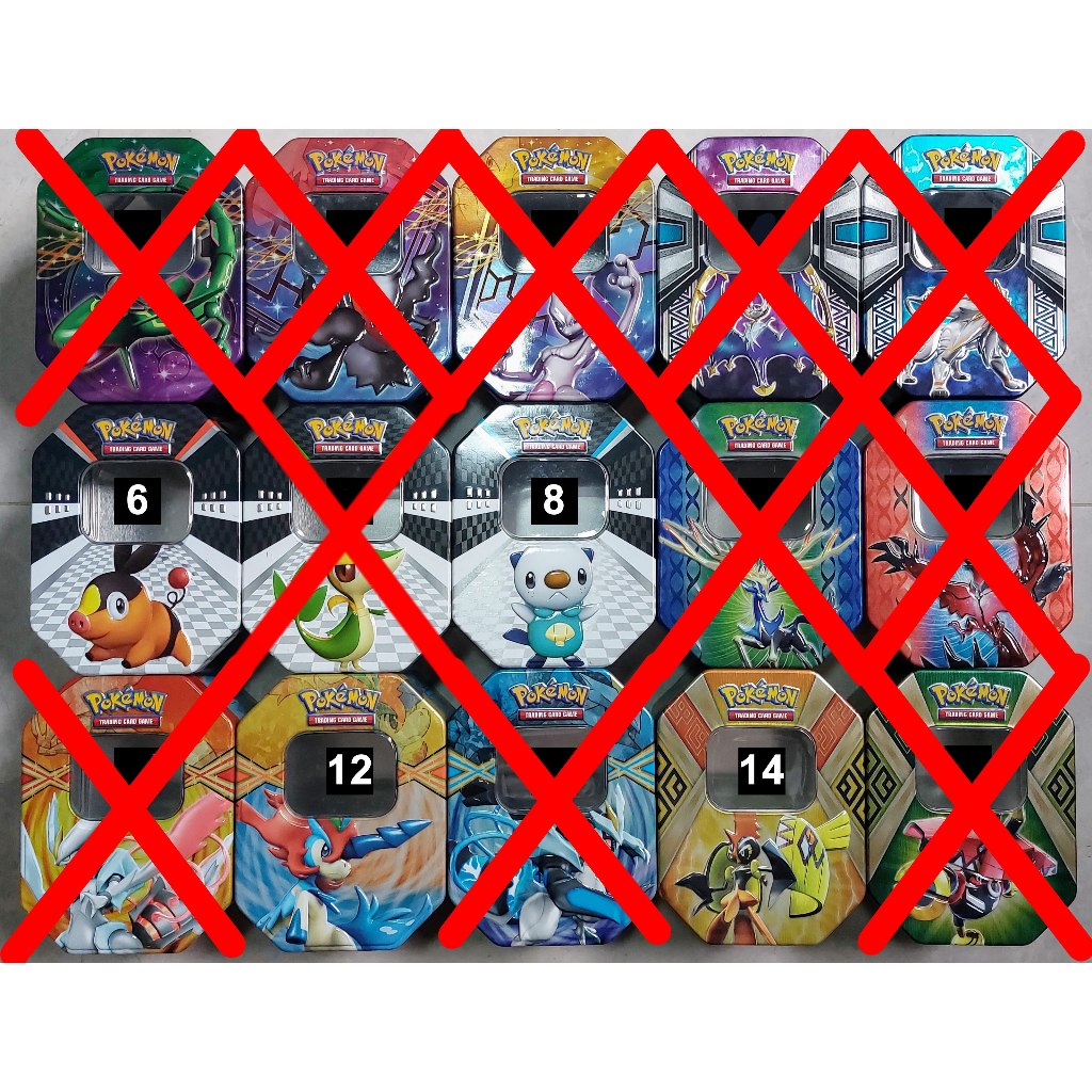 Lata Vazia Pokémon! Vários Modelos! Fotos Reais! Escolha o seu! LEIA O ANUNCIO