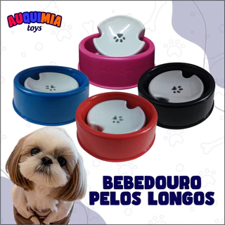Bebedouro Pelos Longos Pra Pet Cães Cachorro Gatos Sem Molhar