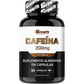 Cafeína (200mg) - 60 Cápsulas - Growth Supplements