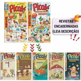 Kit 6 Revistas Picolé Infantil Passatempos (leia descrição)