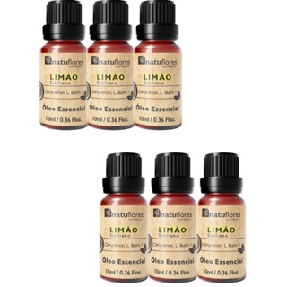 ÓLEO ESSENCIAL LIMÃO SICILIANO 10ml NATUFLORES KIT 6und