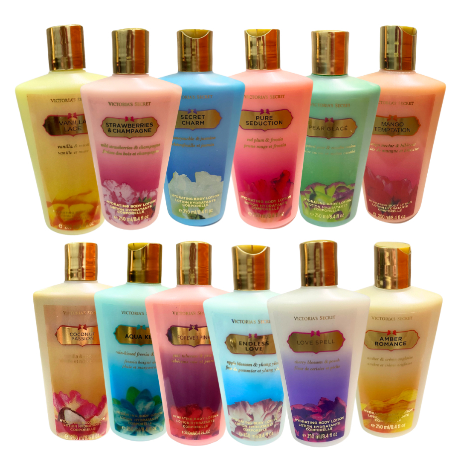 Kit 12 Cremes Hidratante Corporal Victoria's Secret 250ml | Shopee Brasil