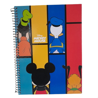 Caderno Universitário 1x1 (1 Matéria) Mickey Mouse 80 Folhas Capa Dura – Culturama