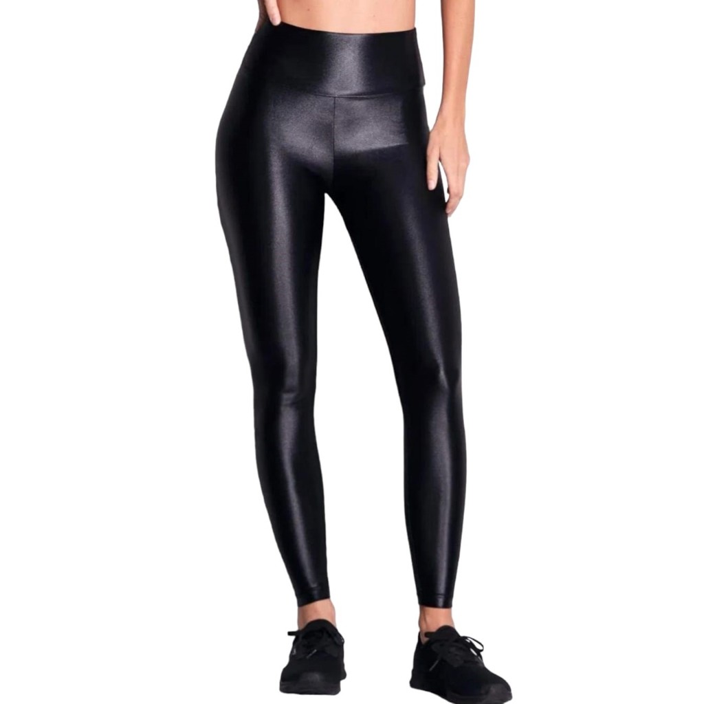 Seamless leggings in imitation leather - LolaLiza