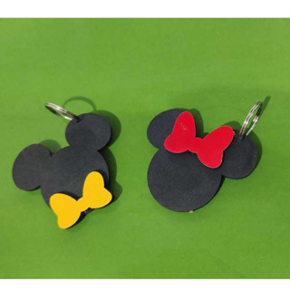 30 Chaveiros aniversario Mickey & Minnie em MDF