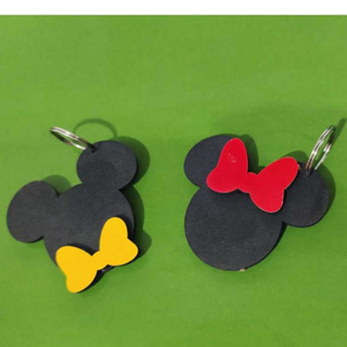 50 Chaveiros aniversario Mickey & Minnie em MDF