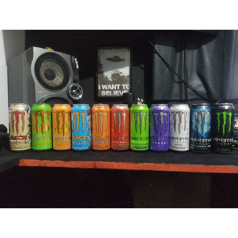 Coleção De Latas De Energético Monster
