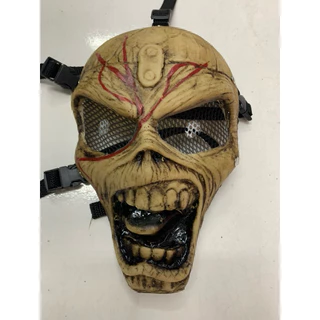 Máscara Iron Maiden Rock em Fibra Cabeça Cosplay Fantasia