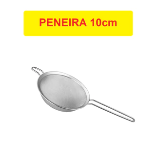 Peneira Coador De Suco 10cm em Aço Inox Para Cozinha Confeitaria Resistente com Alça Multiuso Universal em Oferta na Shopee