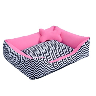Cama Pet Caminha para Cachorro ou Gato M 100% Algodão + Ossinho