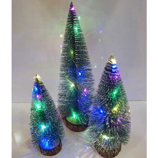 Mini árvore de natal, Luzes LED Desktop Decorações de Natal, Grande árvore  de Natal de mesa para decorações de Natal DIY A/r