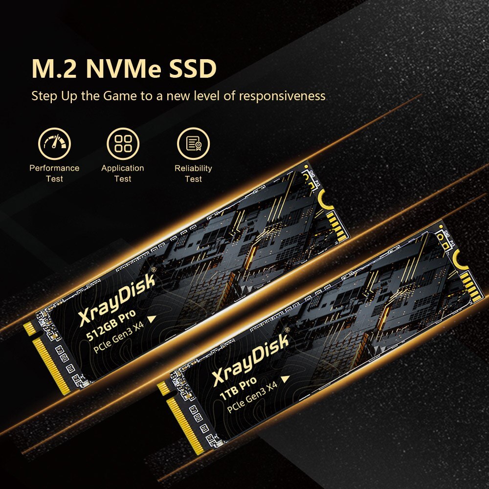 XrayDisk M.2 SSD PCIe NVME 1TB PRO Gen3 * 4 Solid State Drive 2280