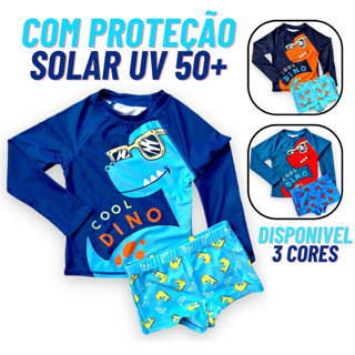 Kit Camisas Térmicas Puma Manga Longa UV50+ - Infantil - 2