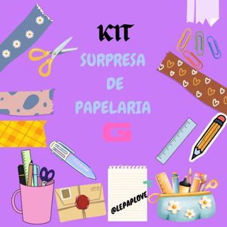 Kit Surpresa de Papelaria Kawaii - Material Escolar Presentes Home Office Faculdade Mesa Estudos Escritório G