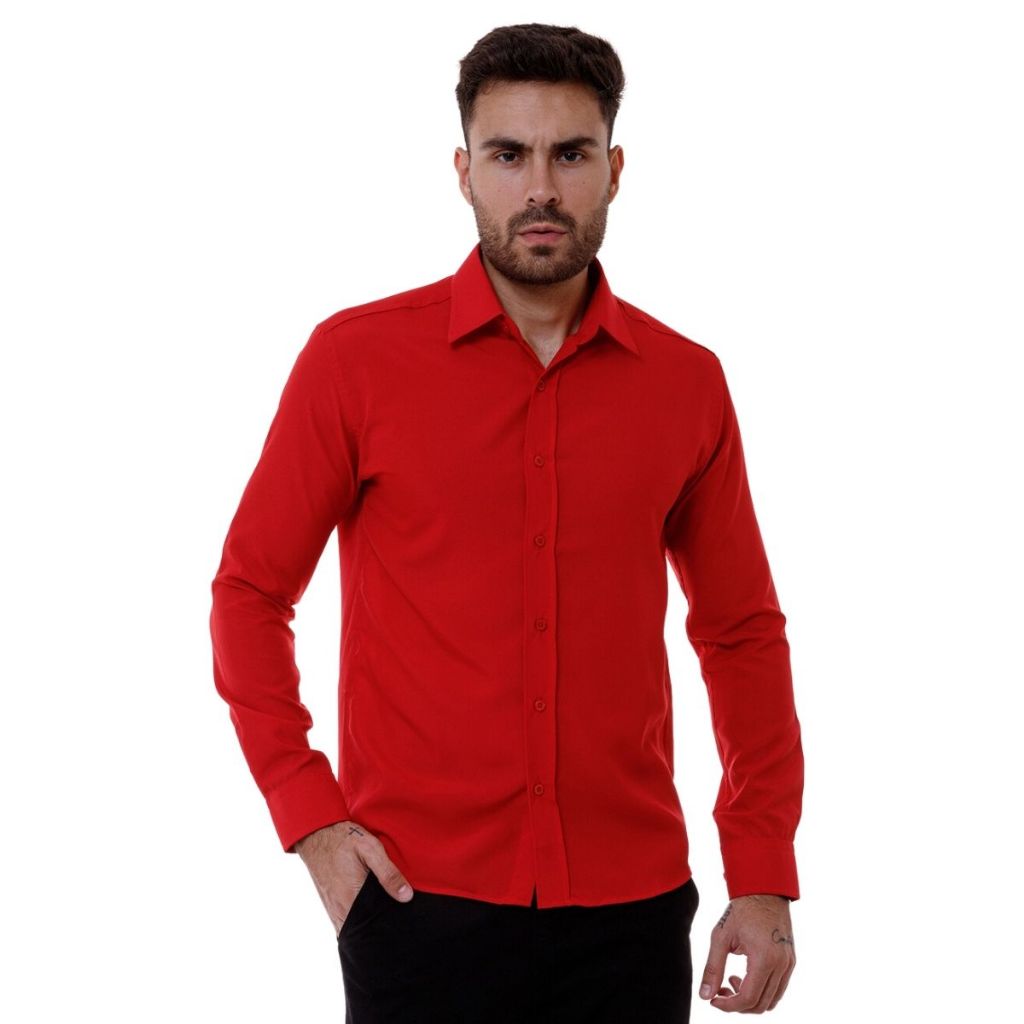 Camisa Masculina Slim Fit Luxo Pronta Entrega Shopee Brasil