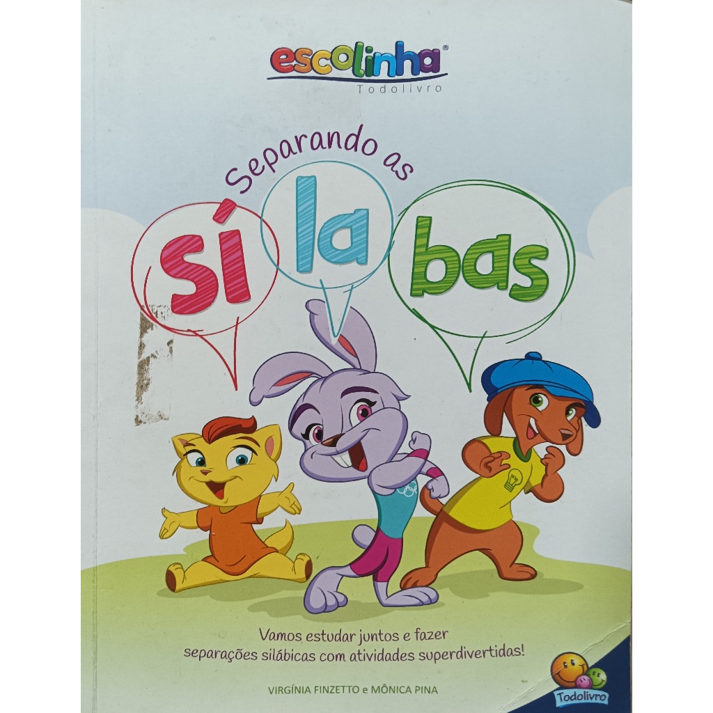 Separando As Sílabas (Escolinha Todolivro) | Shopee Brasil