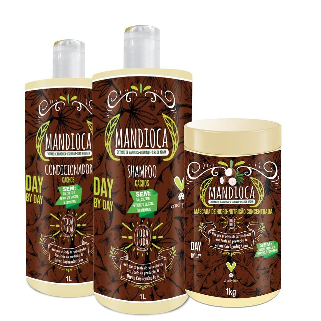 KIT MANDIOCA TODATODA P CABELOS CACHEADOS 1KG