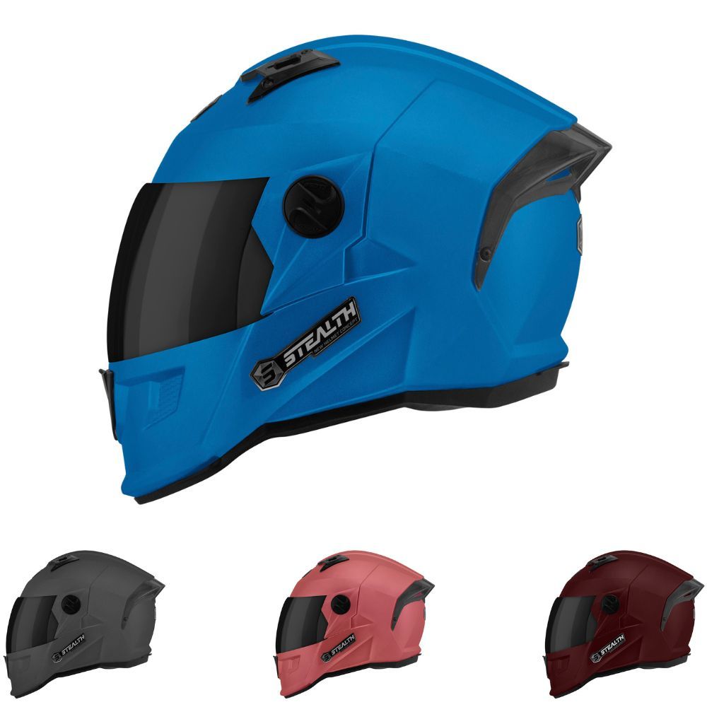 Capacete Moto Fechado Masculino e Feminino Pro Tork Stealth Solid Fosco Viseira Fumê Novo Lançamento Resistente