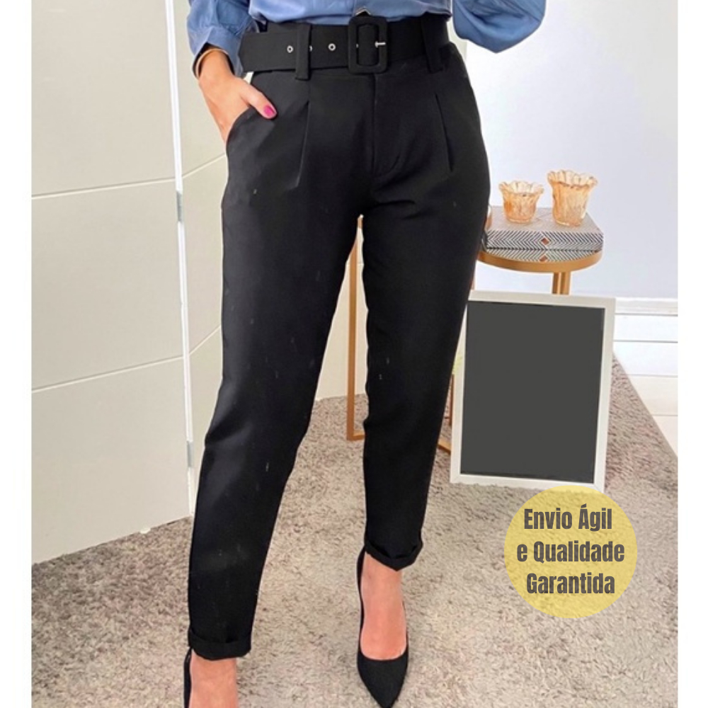 Calça Social Preta Feminina Alfaiataria Calça Zara Tendencia 2024 ...