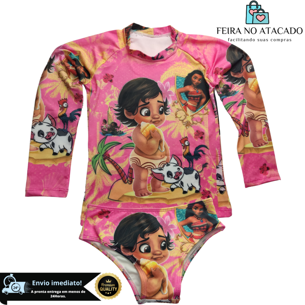 Kit tal mãe tal filha vestido Moana com faixa T.8-12+adulto