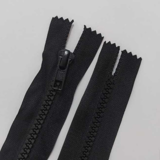 Zíper Tratorado 18cm #5 Preto - 5 Unidades
