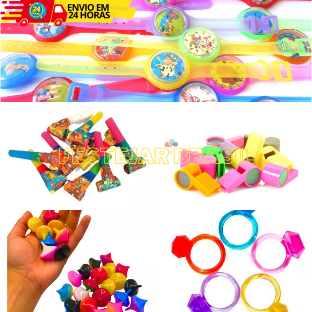 Kit Festa Lembrancinhas De Aniversário - 125 Mini Brinquedos Promoção ...