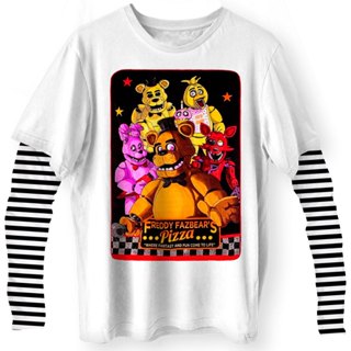 Blusa Camiseta Manga Longa 10 Five Nights at Freddy's Jogo