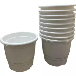 Kit 10 vasos 17 na cor branca