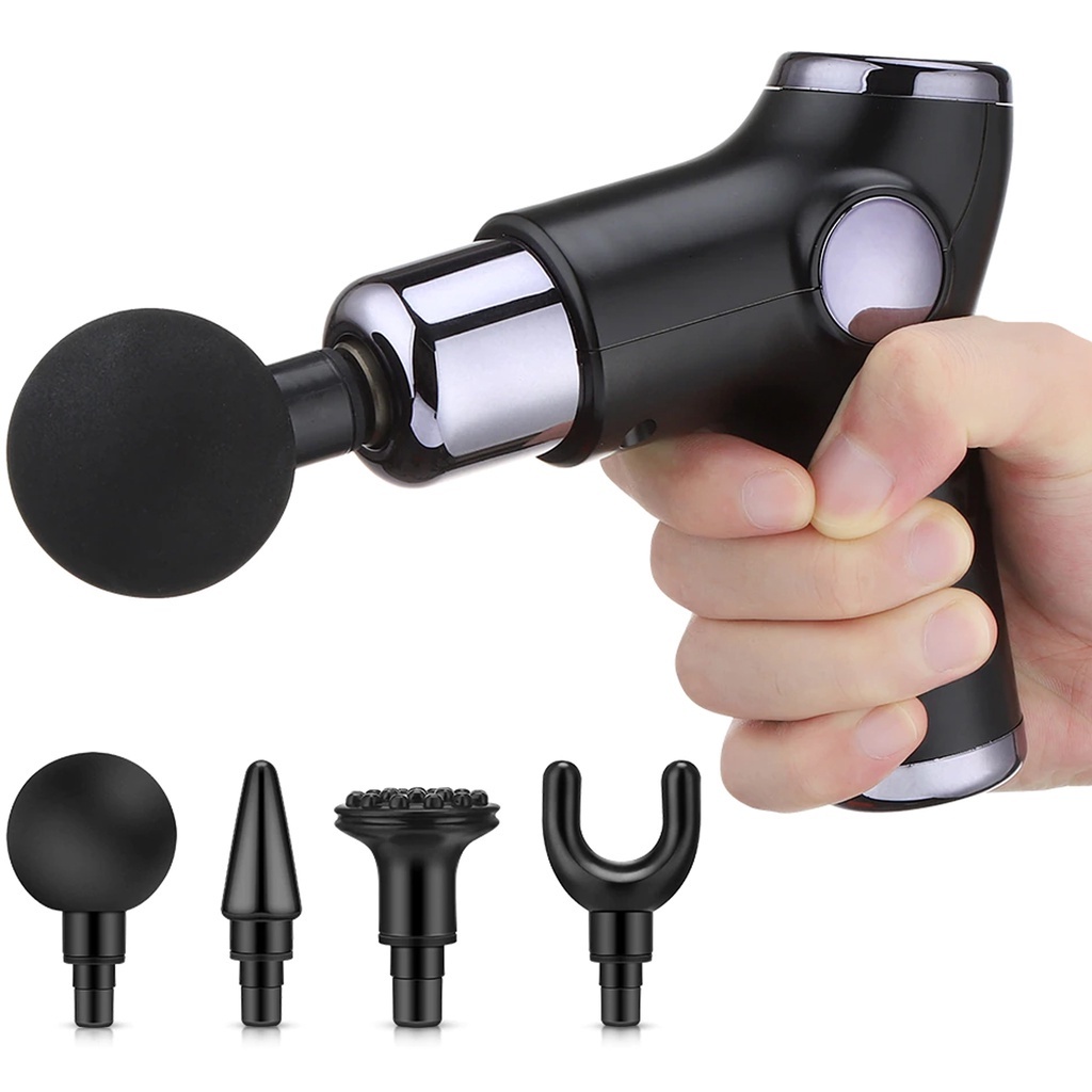 Massageador Elétrico Portátil Profissional Muscular Pistola Massageadora de Tecidos Profundos
