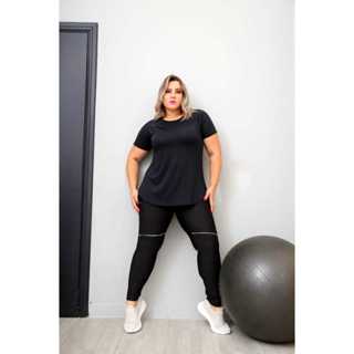 Blusa Plus Size Feminina Roupa Para Academia Fitness Dry Fit