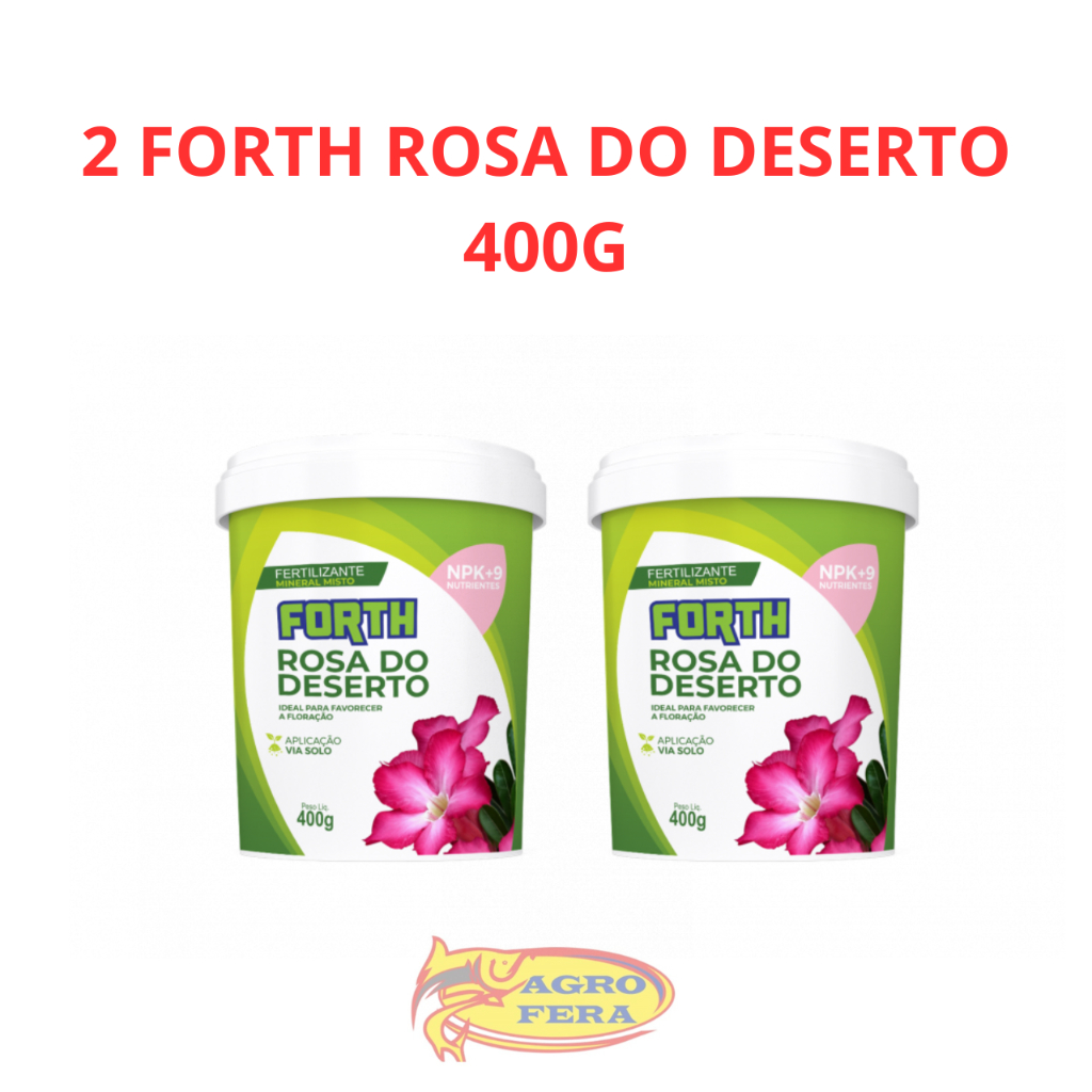 2 Unidades de Forth Rosa do Deserto 400g
