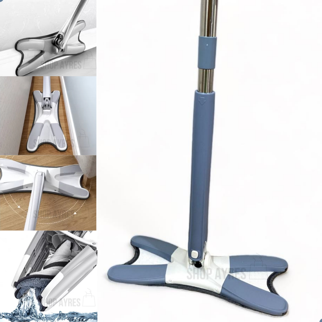 Rodo Mop Twist Xmop Esfregão Giratório Lava E Seca Com Centrífuga ...