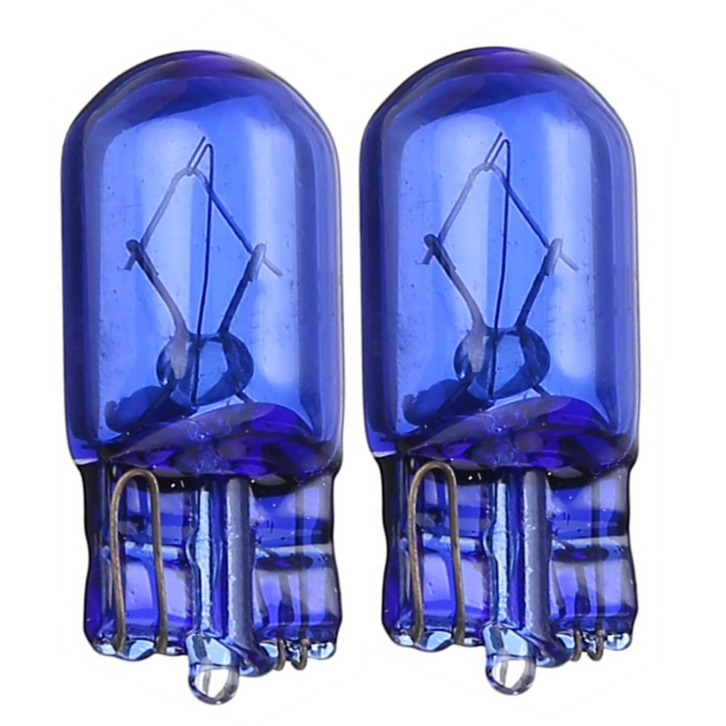 Par de Lâmpadas T10 Super Branca 12V Luz de Posição Farolete