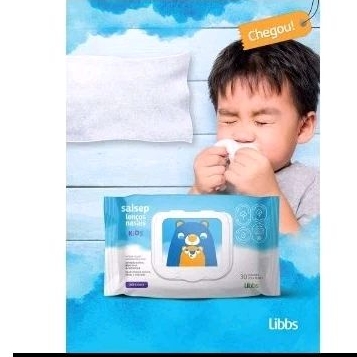 Lenços humidecidos nasais kids