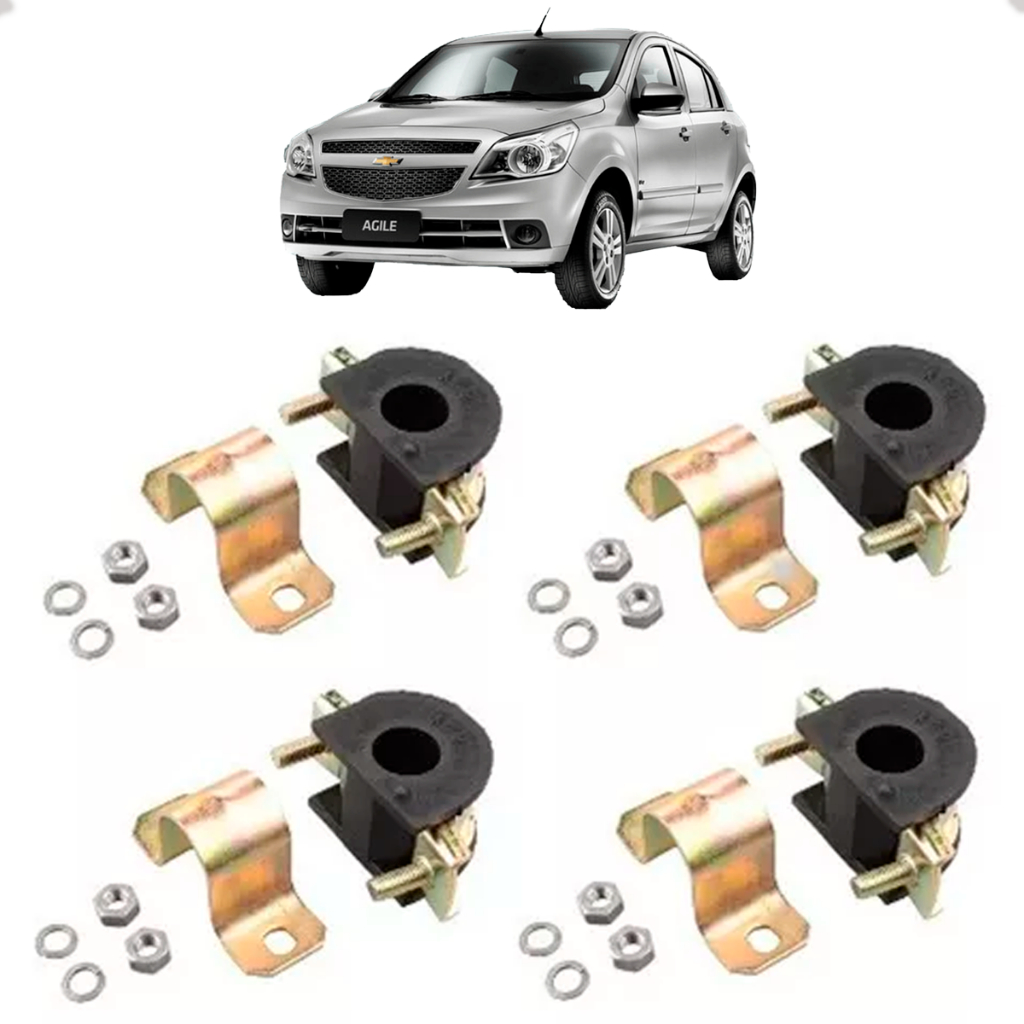 Kit Bucha Barra Estabilizadora Agile 2009 2010 11 12 13 2014