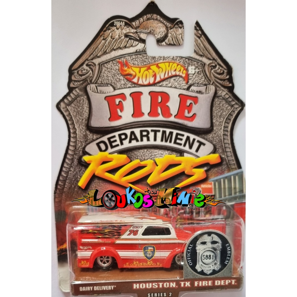 Hot Wheels Dairy Delivery Fire Department Rods Series 2