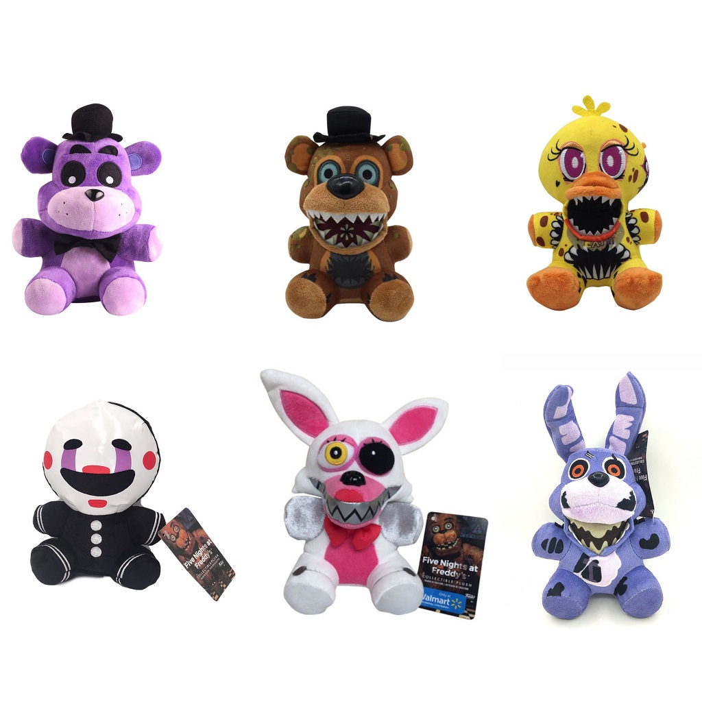 Boneco Pelucia Five Nights At Freddy Fnaf Jogo Terror Original Chica Bonnie  Mangle Red Foxy