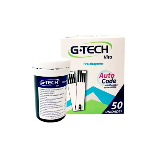 Tiras De Glicemia G-tech VITA Com 50 Unidades SOMENTE PARA APARELHO VITA