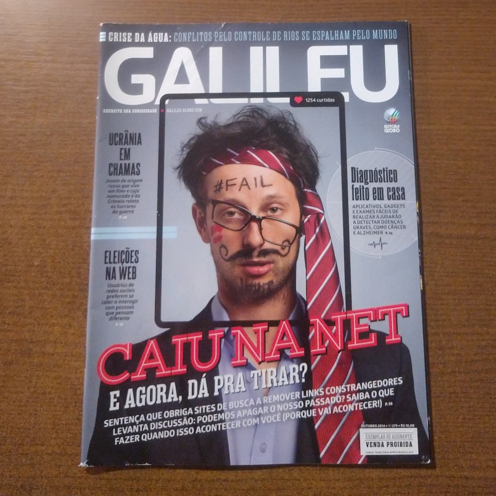 Revista Galileu Nº 279 Outubro 2014 - Caiu na Net | Shopee Brasil