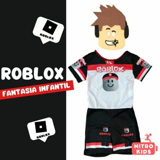 3-13 Anos De Idade ROBLOX Boys T-Shirt Virtual World Printing Cartoon Party  Jogo De Desenho Animado Camisa De Manga Curta Para Crianças