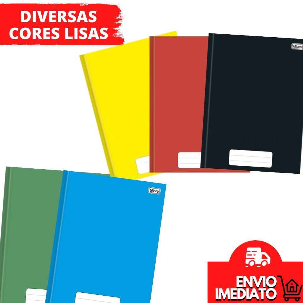 Caderno Brochura Grande Capa Dura Sem Espiral 80 Folhas Tilibra 27 ...