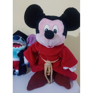 Boneco de Pelúcia Mickey Fantasia anos 90 original Disney mede 35 centímetros.