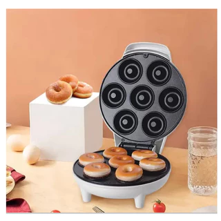 Mini Maquina De Donuts Café Da Manhã Capacidade Para 7 Mini Rosquinha Elétrica 110V E 220V Portátil