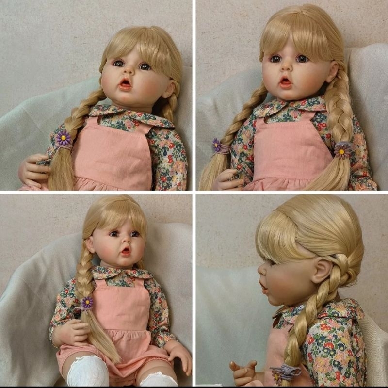 Boneca Bebê Reborn Vinil Silicone Menina 60cm Doll Inmetro