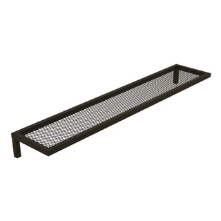 Prateleira Industrial Telada de Parede Preta em Aço e Metalon Para Cozinha Comércio Escritório Lavanderia Sala 60cm