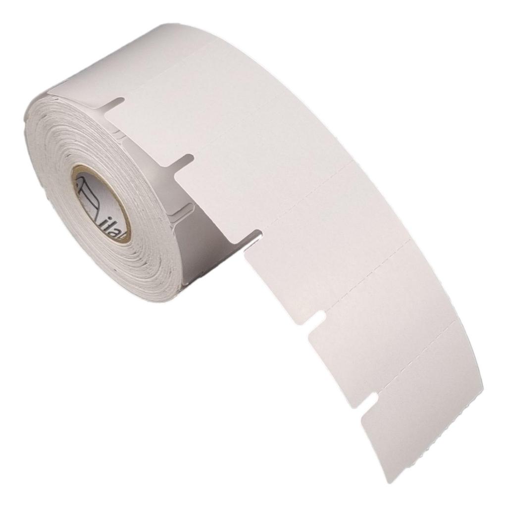 Etiqueta Gôndola 50x30mm 5x3cm Couche cartão Gap lateral p/ Zebra