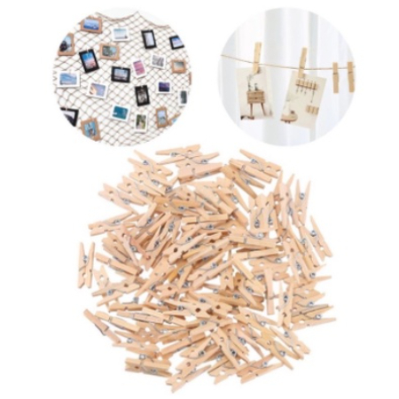 100 Mini pregador / Mini prendedor 2,5cm