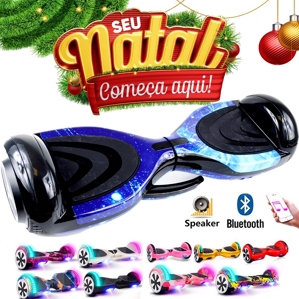 Hoverboard Bluetooh 6,5 - Gelo e Fogo - Com Led em Promoção na Americanas