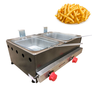 Fritadeira 2 Cubas C/ Cesto Para Frituras Black